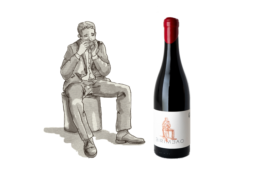 Adega Birimbao, vino tinto D.O. Ribeiro